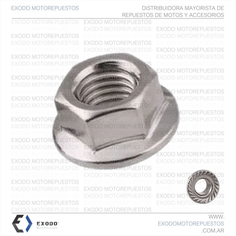 TUERCA COMUN CON ALA 14mm x 1.50 **
