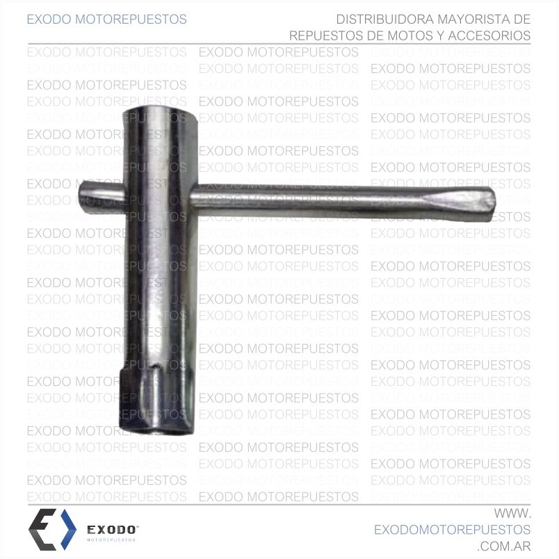LLAVE SACA BUJIAS 110 (Bujia 10mm) **