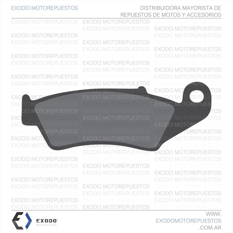 PASTILLA DE FRENO TORNADO 250/ TWISTER/ BIZ125/ XR150 Del. (FA185)