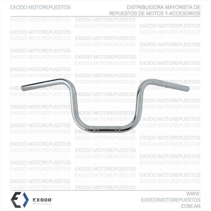 MANUBRIO HONDA CG150/MOTOMEL SERIE I II III "CROMADO" **