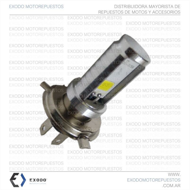 LAMPARA LED 12V P43T (H4) *