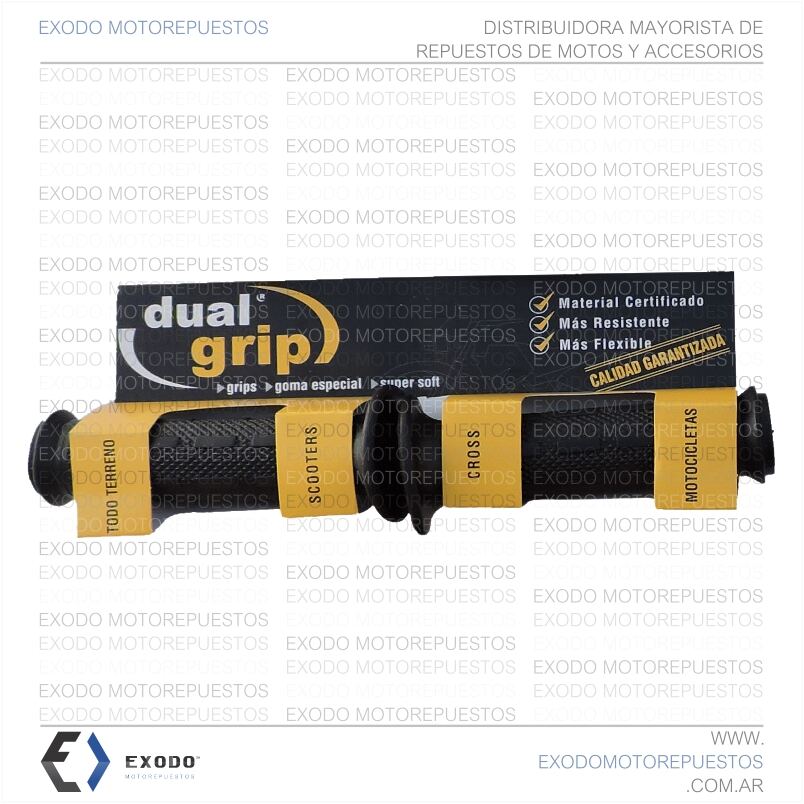 PUÑO CORTO DUAL GRIP NEGRO (125mm) **