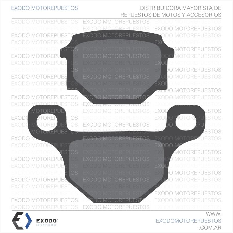 PASTILLA DE FRENO MONDIAL HD125-GN125 del./SKUA 250 tras. (FA67)