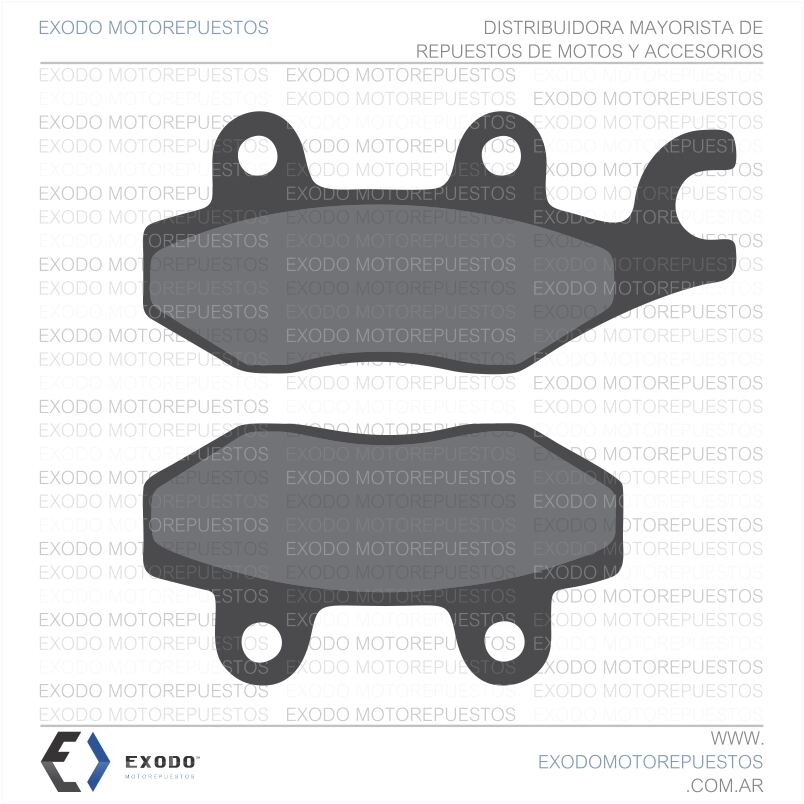 PASTILLA DE FRENO YBR125 (Br.)/ GLH150 DEL./ GILERA FUTURA (FA165)