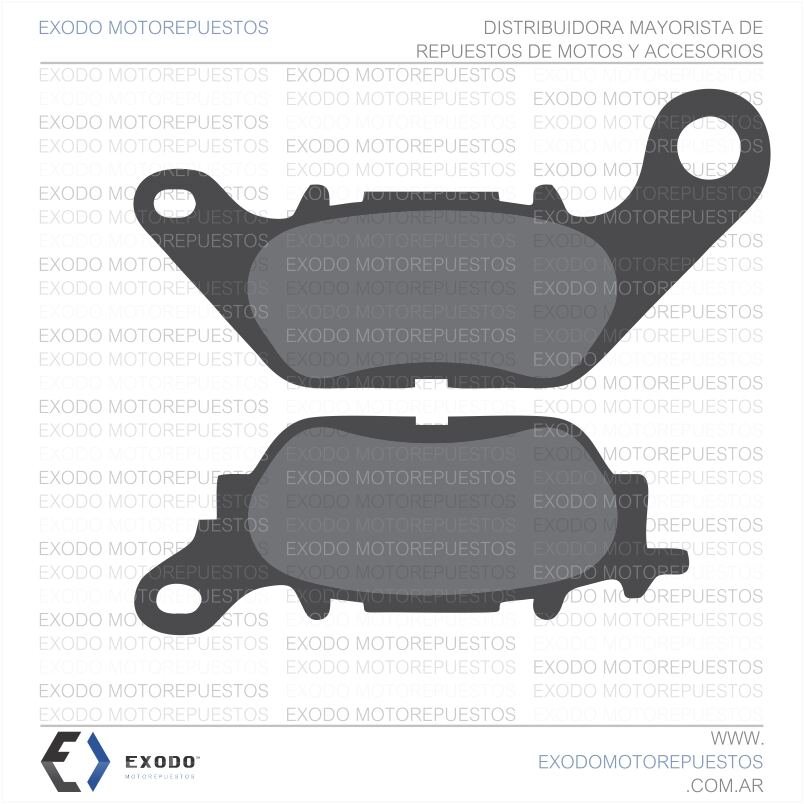 PASTILLA DE FRENO NEW CRYPTON / NEW YBR 125 MOD 2012 (FA464)