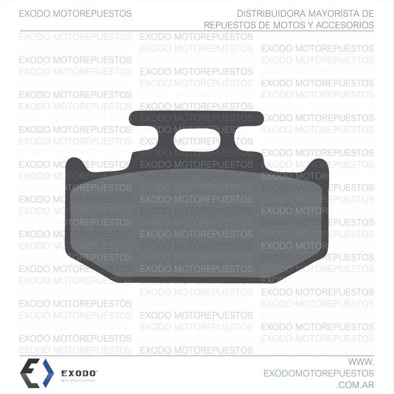 PASTILLA DE FRENO XTZ 250 / YBR / FZR tras. (FA152)