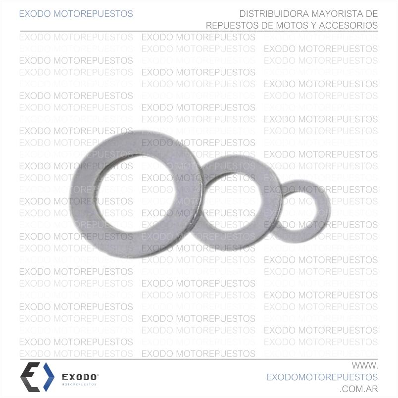 ARANDELA ALUMINIO 14mm x 1,2mm x 22mm **