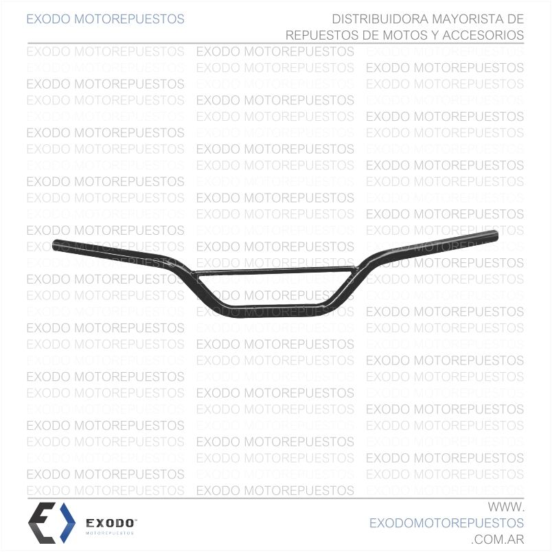 MANUBRIO ENDURO TORNADO 250 / SKUA (ALTO) "NEGRO" **