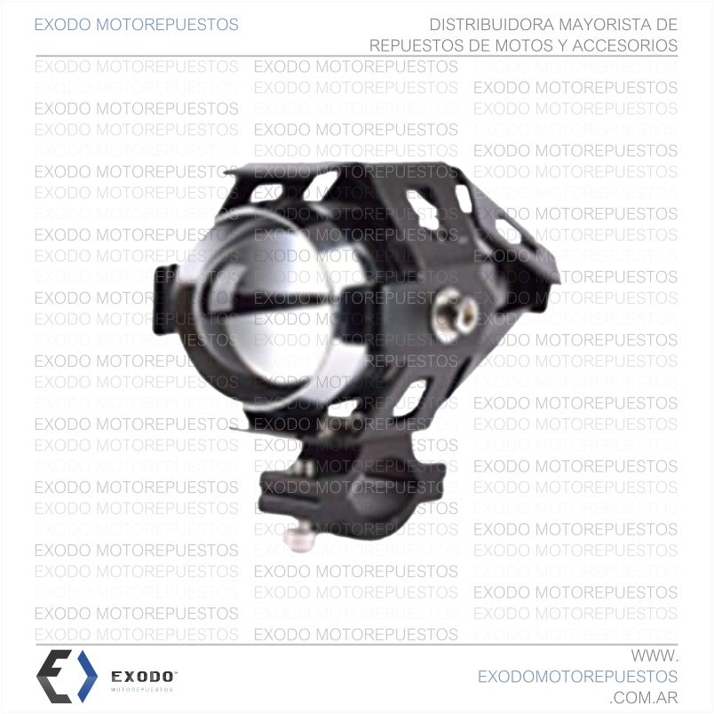 FARO AUXILIAR LUPA PARA MOTO 12V 10W *