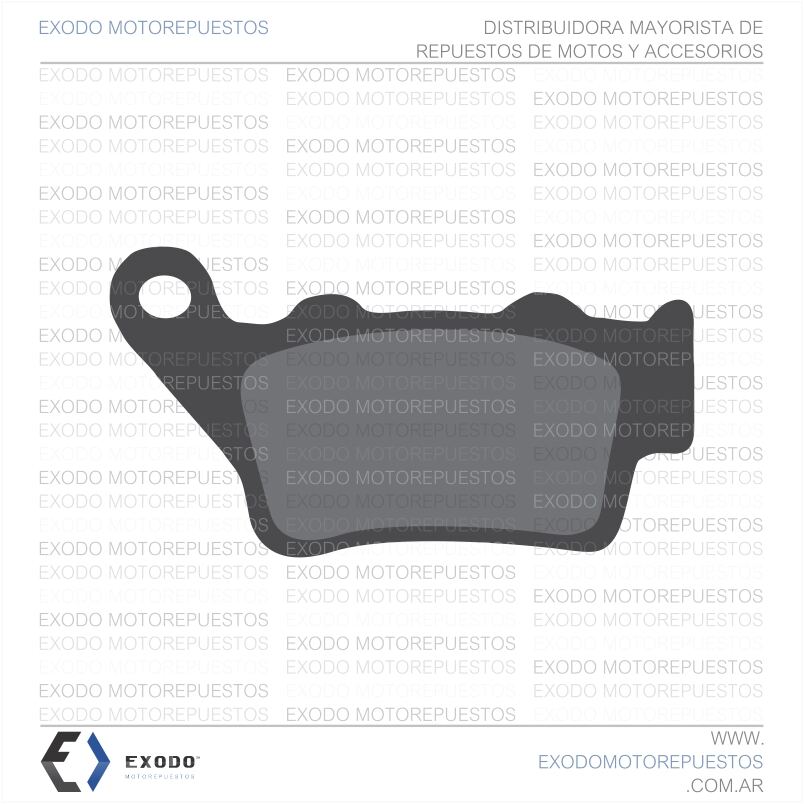 PASTILLA DE FRENO ROUSER NS200-220-Dominar 400 / KTM DUKE 200-390  Tras.(FA208)
