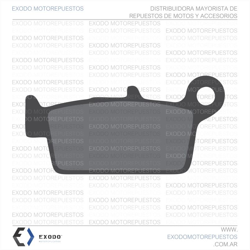 PASTILLA DE FRENO XR 250 / FALCON 400 TRAS. (FA131)