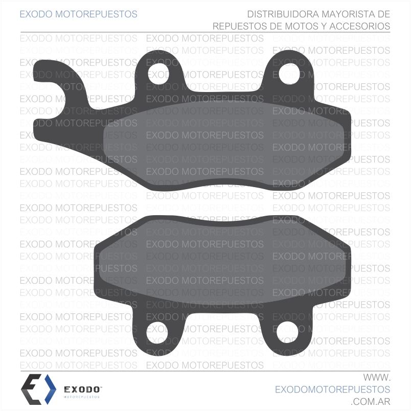 PAST. FRENO EN125-DR350 / XTZ125-250 (FA135)