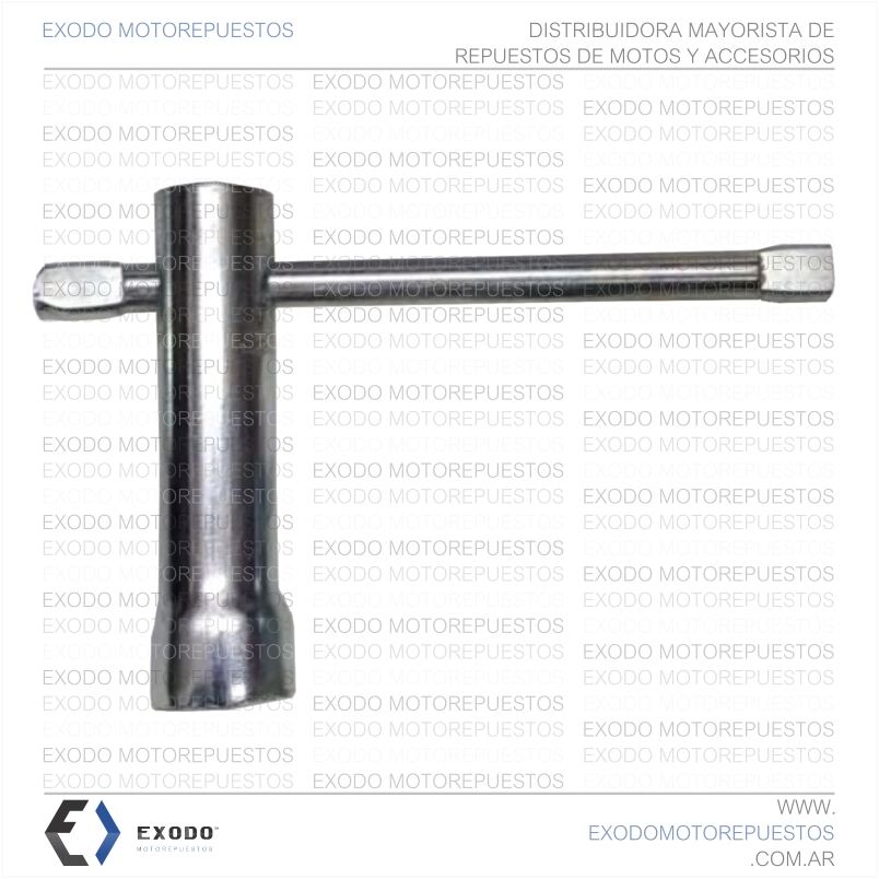 LLAVE SACA BUJIAS 125/150 (Bujia 12mm) **