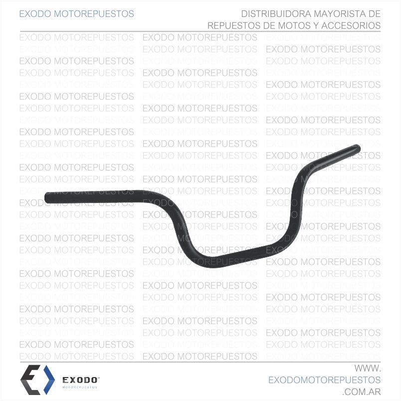 MANUBRIO YAMAHA YBR125 "NEGRO" **
