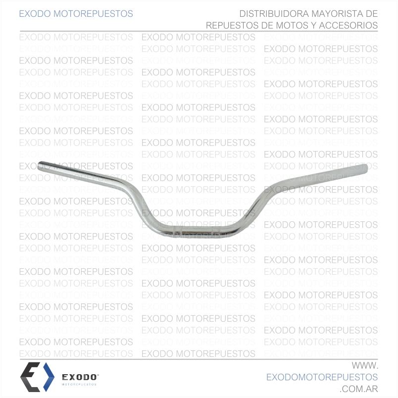 MANUBRIO HONDA CBX250 TWISTER "CROMADO" **