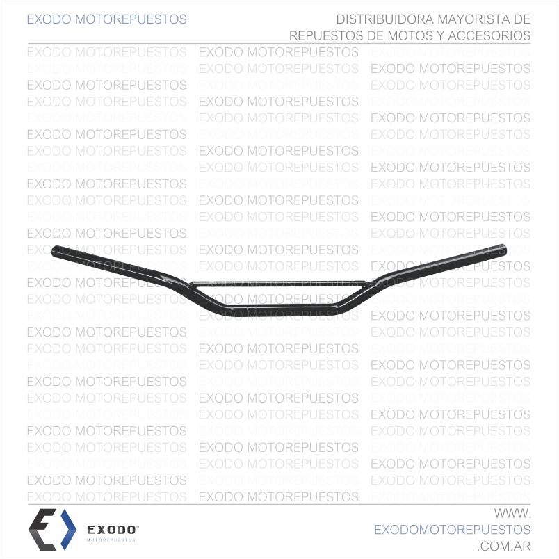 MANUBRIO ENDURO XR250 / XL125 (BAJO) "NEGRO" **