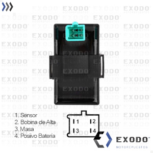 CDI GILERA SMASH / BIT 110 (4 Terminales)