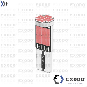 LED T10 Multiled 900 Lummens (Rojo) *