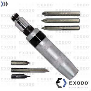 Imagen de DESTORNILLADOR IMPACTO (3 puntas Phillips / 3 puntas planas) *