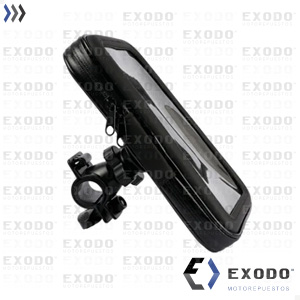 PORTA CELULAR con soporte rígido al MANILLAR **