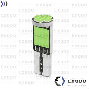 LED T10 Multiled 900 Lummens (Verde) *