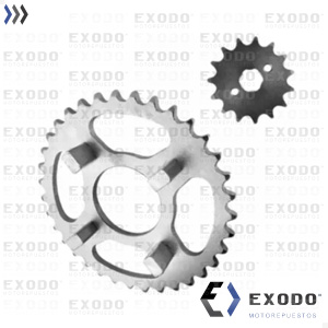 KIT CORONA Y PIÑON HONDA DAX 35T/15T (420) **