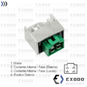 REGULADOR DE VOLTAJE CG TITAN 150 / Crypton 105 - YBR 125 ED