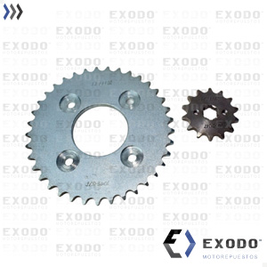 KIT CORONA Y PIÑON NEW WAVE s/protec. 37T/14T (428)