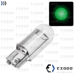 LED DE VIDRIO (Verde) T10 *