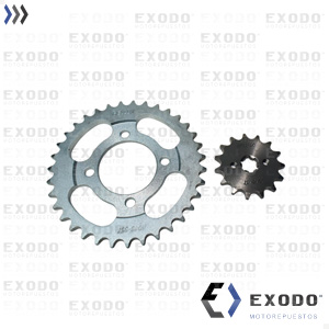 KIT CORONA Y PIÑON GILERA SMASH 35T/15T