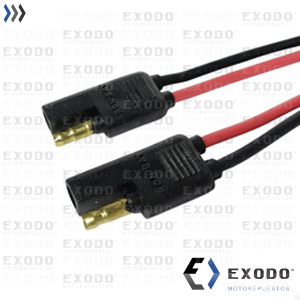 FICHA 2 VIAS Universal x juego (Cable 2,5 mm x 25 cm) **