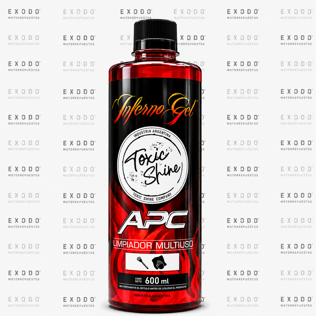 LIMPIADORES INFERNO GEL 600 ml + Gatillo (Toxic Shine) **