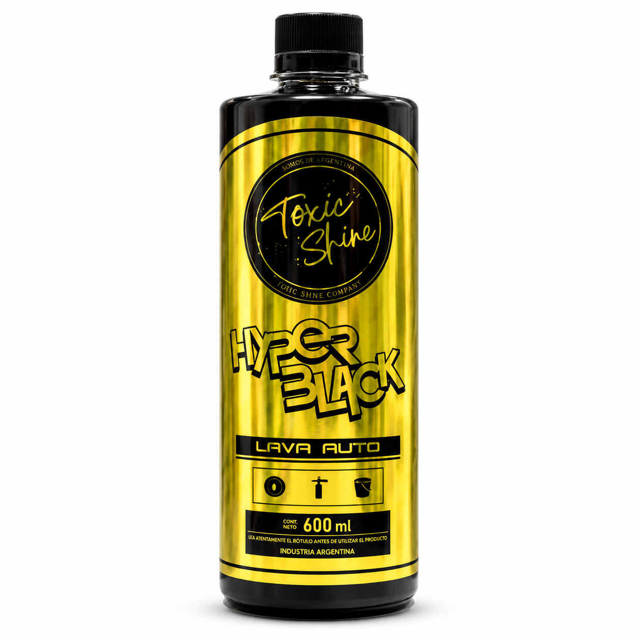 SHAMPOO HYPER BLACK 600 ml (Toxic Shine) **