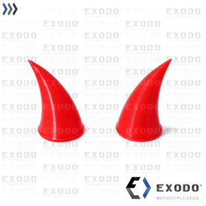 Imagen de CUERNITOS (P/ casco) Rojo **
