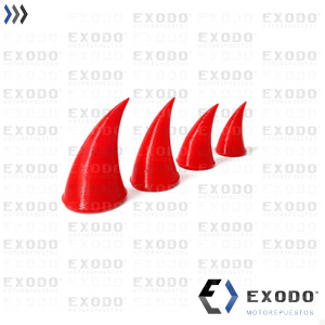 Imagen de DINO-CRESTA (P/ casco) Rojo **