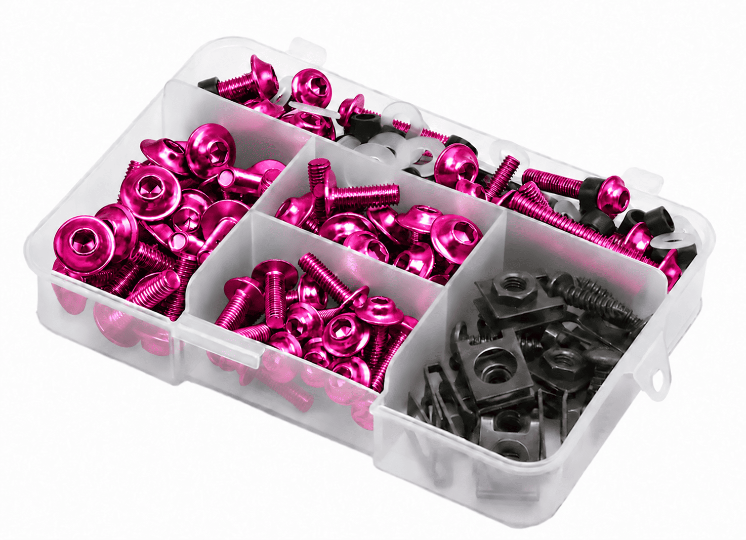 KIT TORNILLOS para CACHAS Anodizados (FUCSIA) **